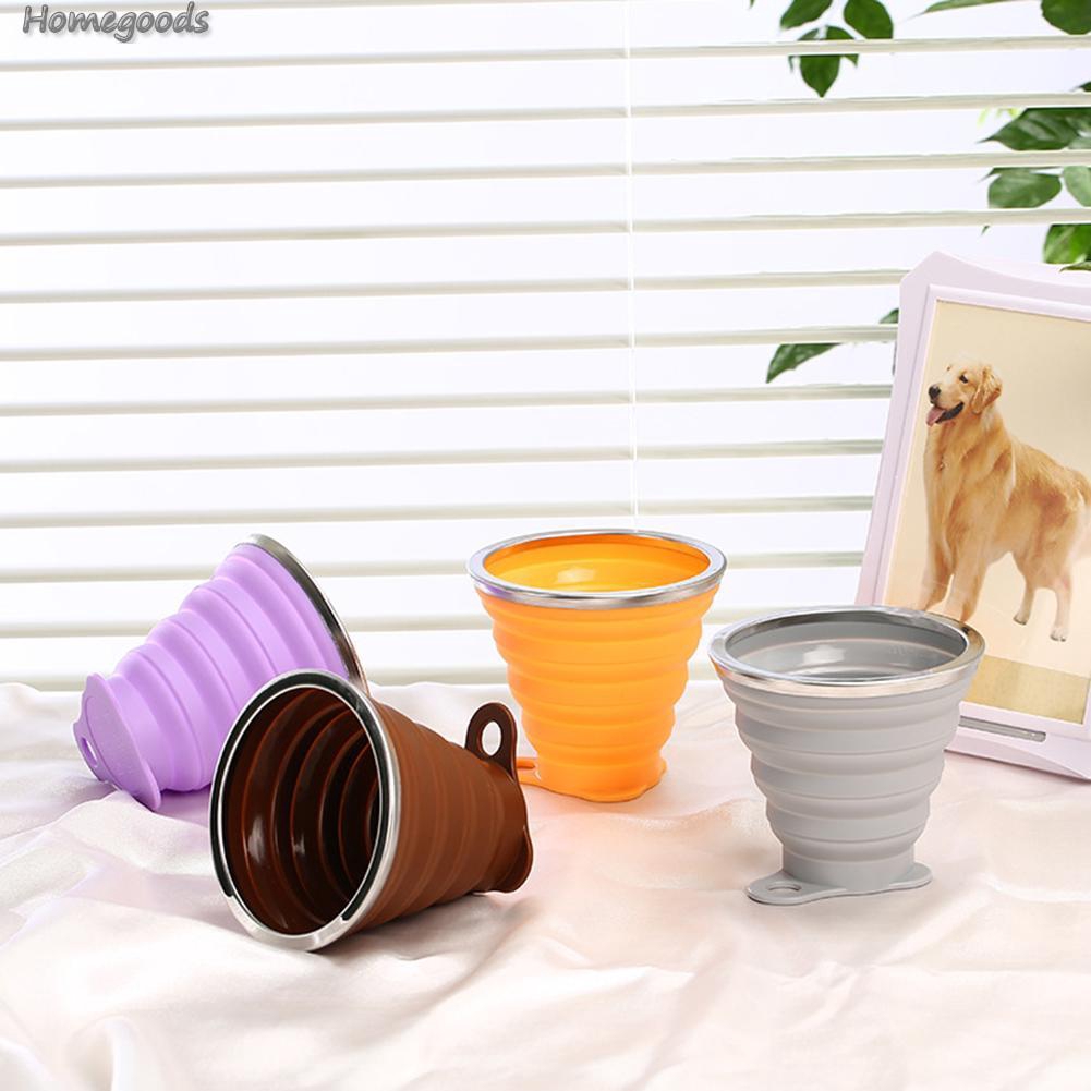 Bộ 1/2/3 Cốc Nước Silicon 270ml Có Thể Xếp Gọn Tiện Lợi