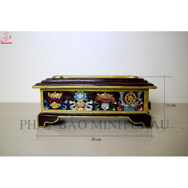 LƯ XÔNG 8 CÁT TƯỜNG GỖ NEPAL (18CM - 28CM - 36CM)