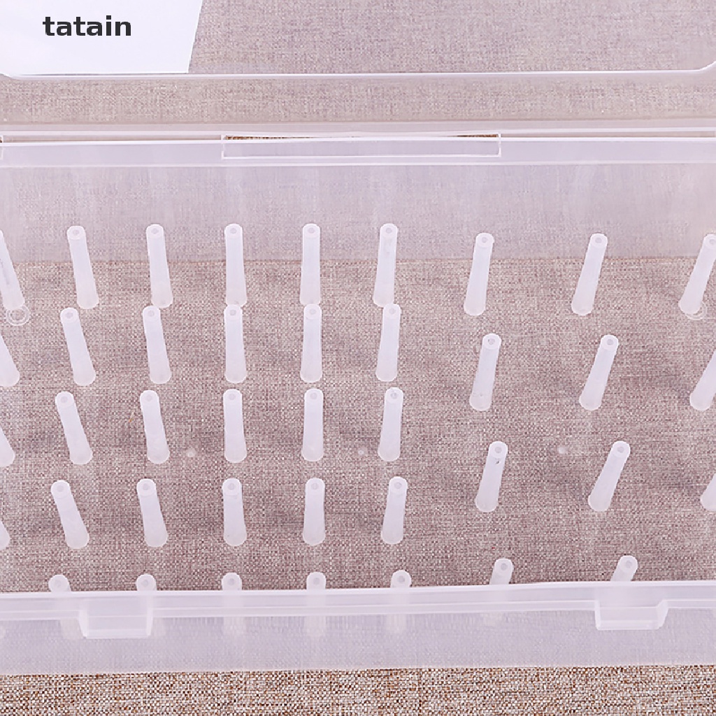 [TAT] 42PCS Plastic Transparent Thread Box Household Sewing Thread Storage Box Suitcas CVX