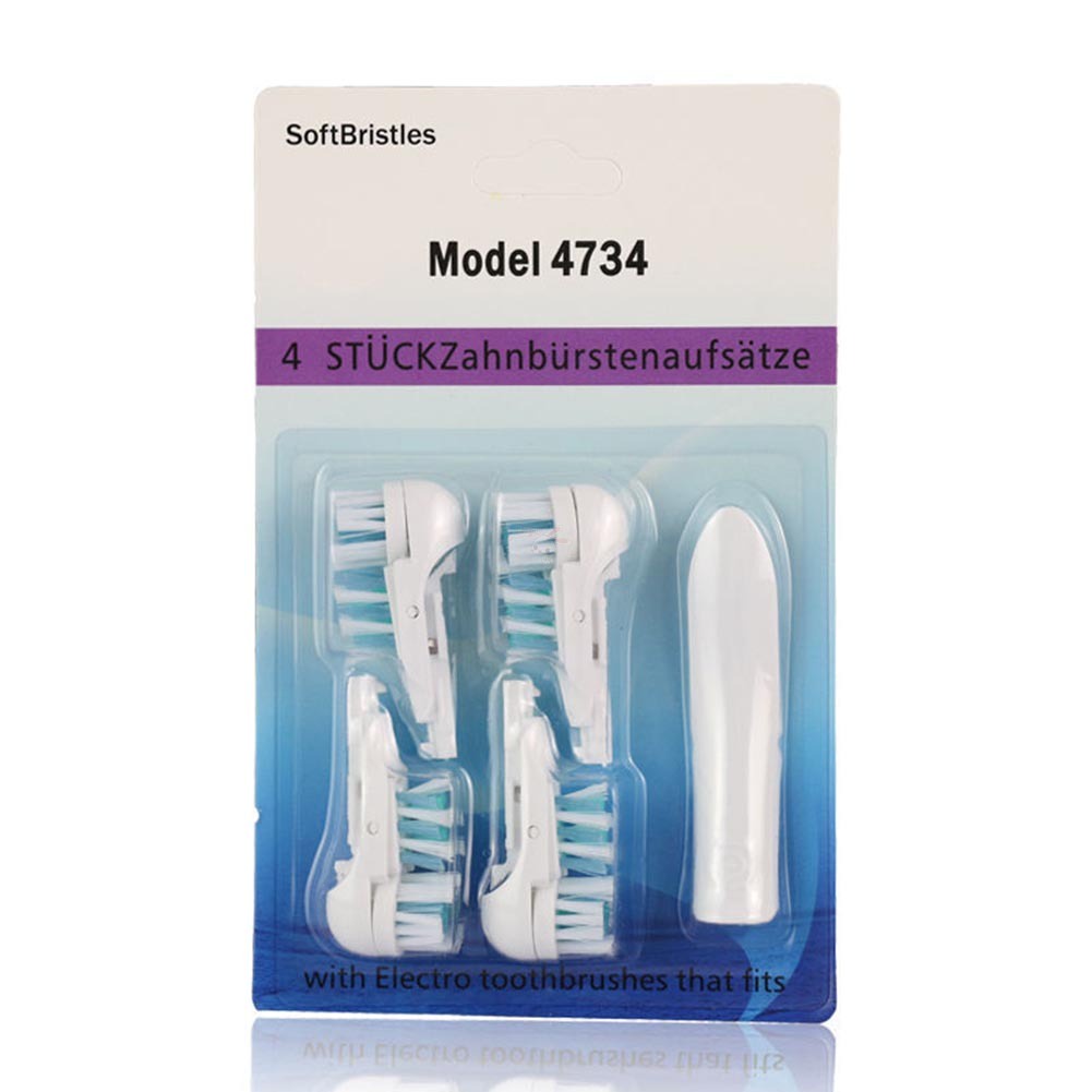 [Hàng mới về] Set 4 đầu bàn chải đánh răng chất lượng cao thay thế cho Braun Oral B Cross Action Power