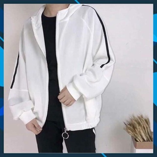 Áo khoác dù nam nữ phối viền 1 sọc nón tay có 3 size kèm ảnh thật 🎁