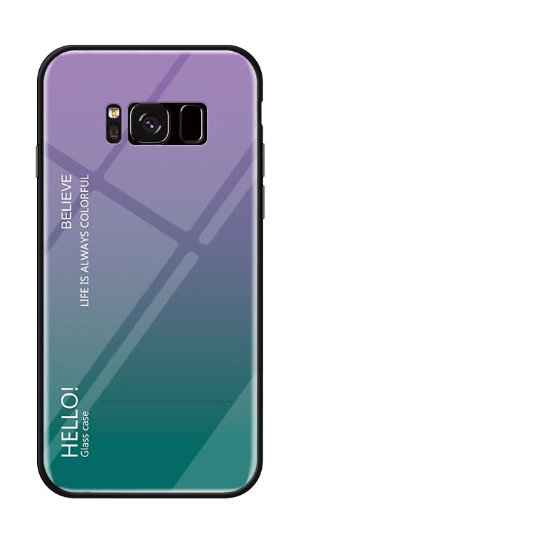 Ốp lưng điện thoại phối mặt kính cường lực dành cho Samsung S8 Plus | BigBuy360 - bigbuy360.vn