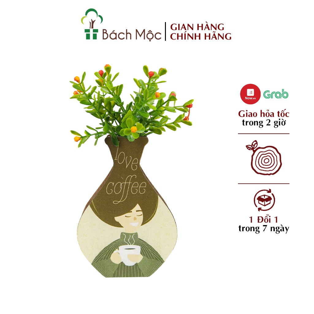 [Mã BMBAU50 giảm 7% đơn 99K] Lọ Hoa Gỗ Trang Trí BÁCH MỘC Các Màu Họa Tiết Độc Đáo Trang Trí Nhà Cửa