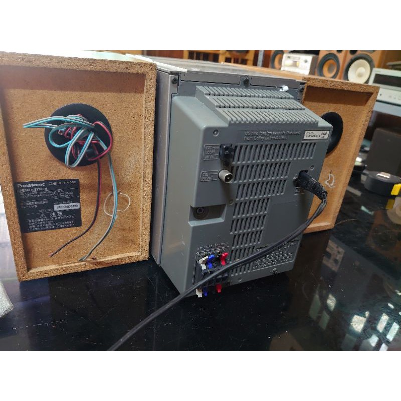 Dàn mini Panasonic PM300 bãi nguyên bản, bao chạy cd, nghe aux, hình thức đẹp