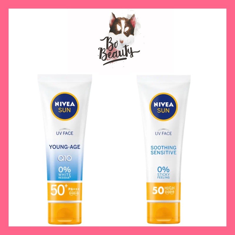 KEM CHỐNG NẮNG NIVEA SUN UV FACE SOOTHING SENSITIVE / YOUNG AGE SPF50