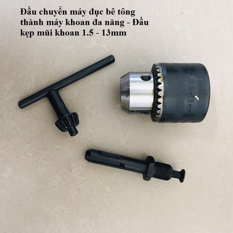 Đầu măng ranh cao cấp chuyển đổi máy khoan bê tông sang máy khoan đa năng