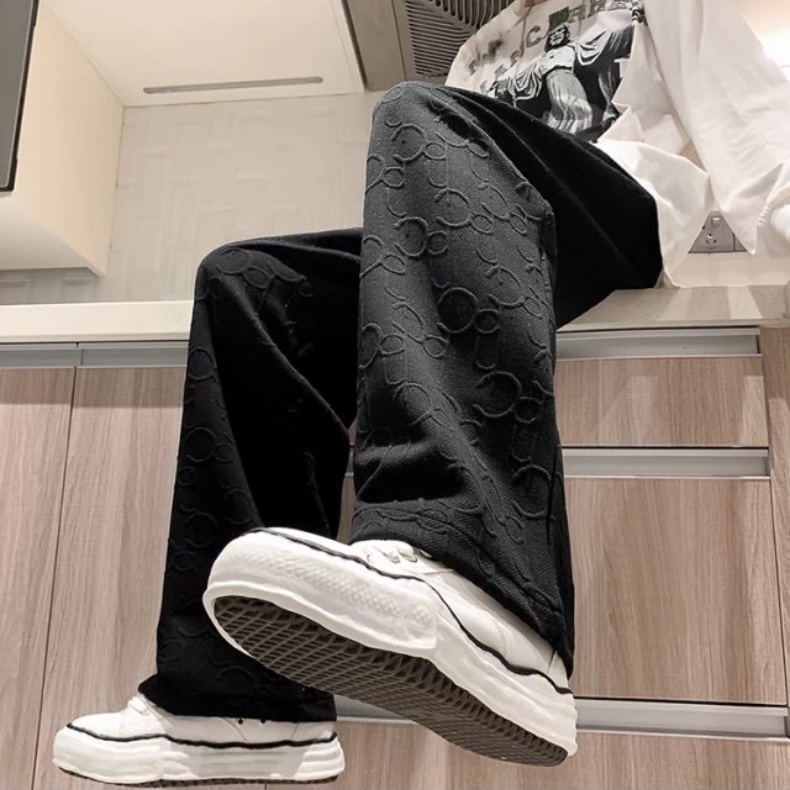 Quần ống rộng Phong Cách Hàn Quốc Thời Trang Cho Nam Nữ Quần ống rộng màu trơn thời trang