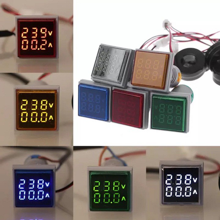Đồng hồ đo và hiển thị dòng và điện áp AC -100A
