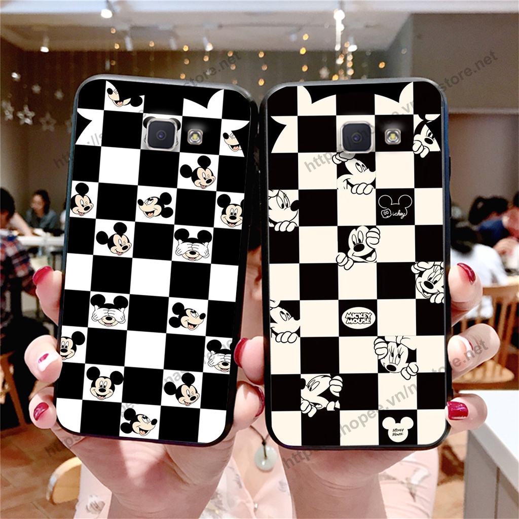 Ốp lưng Samsung J4 Plus / J4 Core / J4+ trái tim họa tiết caro, mikey họa tiết beabrick kaws cute