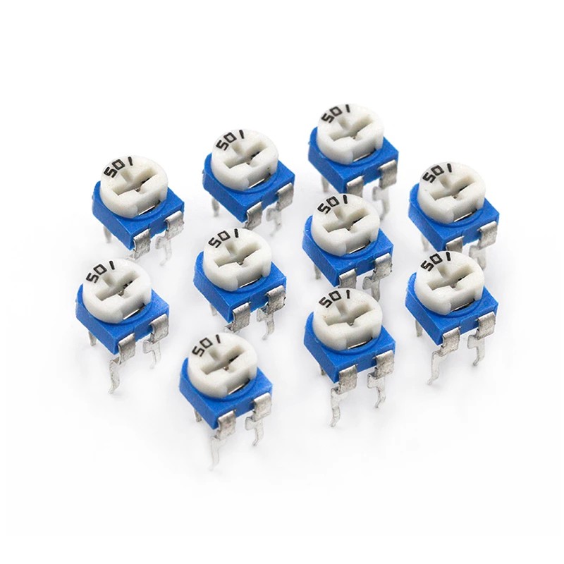 Set 10 Chiết Áp Rm065 Rm-065 100 200 500 1k 2k 5k 10k 20k 50k 100k 200k 500k 1m Ohm Tiện Dụng