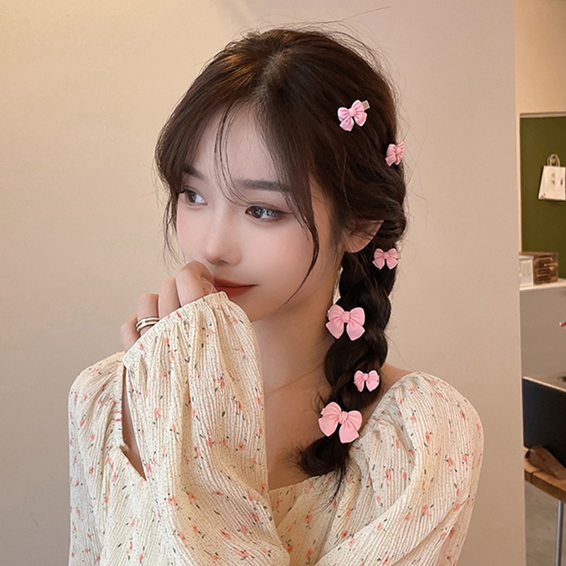 Kẹp Tóc Nơ Dễ Thương Phong Cách Hàn Quốc Cho Nữ