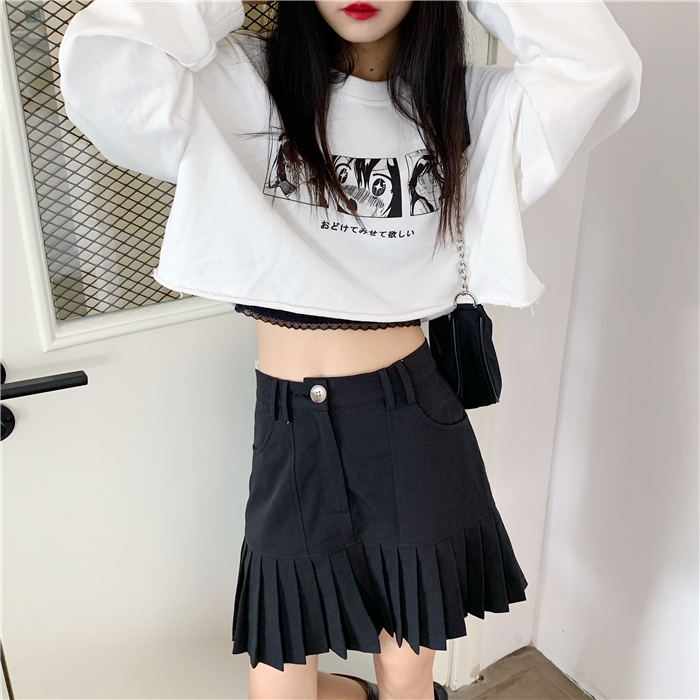 Chân Váy Xếp Ly Lưng Cao Màu Trơn Thời Trang 36979 | BigBuy360 - bigbuy360.vn