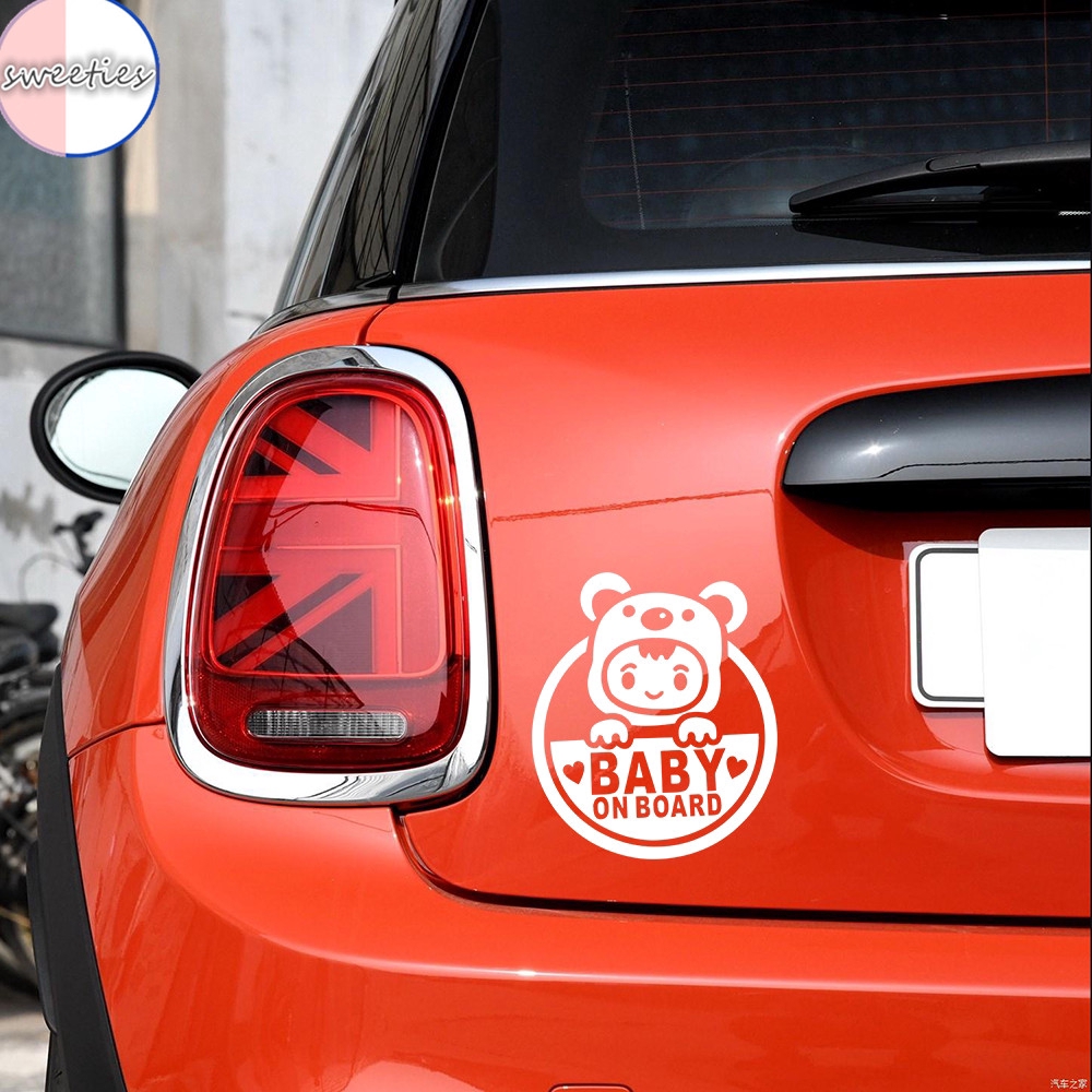 Decal dán trang trí &quot; Baby on Board &quot; cho xe hơi COD