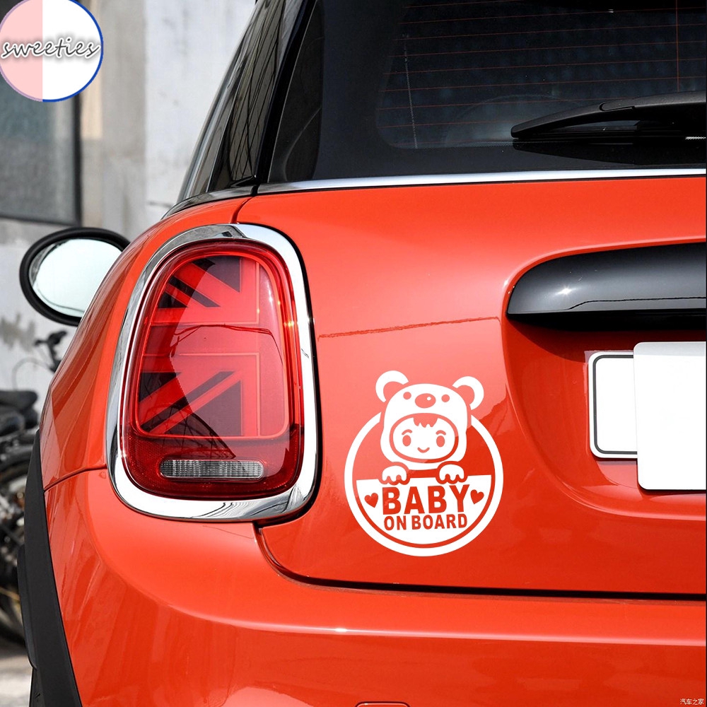 Decal dán trang trí &quot; Baby on Board &quot; cho xe hơi COD