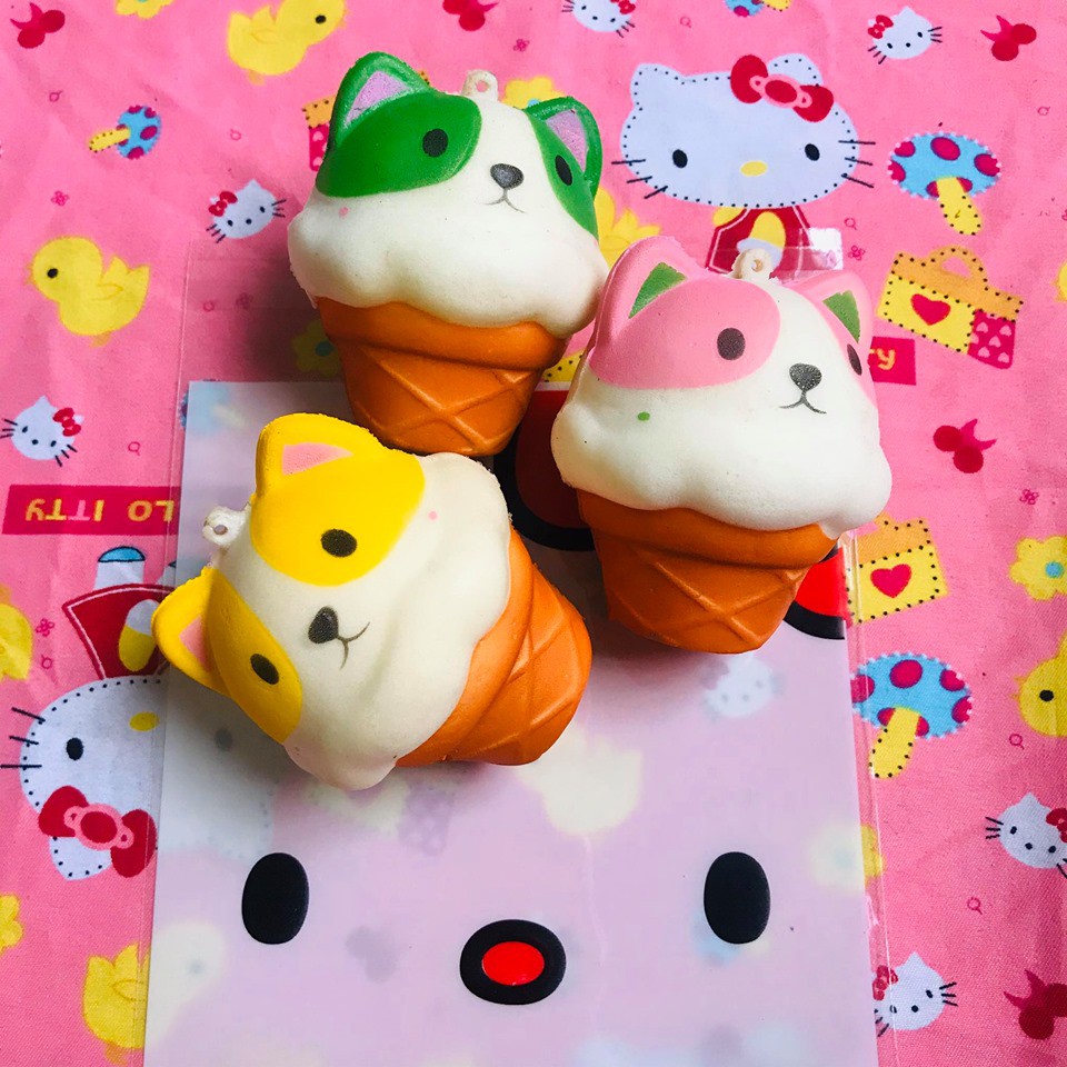 Squishy tổng hợp (kèm bao bì & móc khóa)