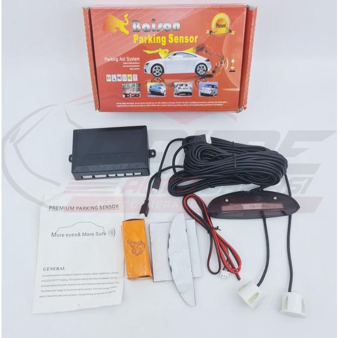 Thiết Bị Cảm Biến Đỗ Xe 2 Điểm Màn Hình Lcd + Màn Hình Màu Trắng Chuyên Dụng Cho Xe Hơi