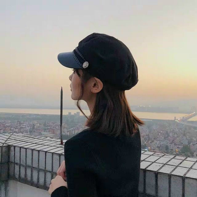 Mũ nồi Beret Hàng Cao cấp may 2 lớp có lớp lót, nón mỏ da cho nữ cá tính đáng yêu