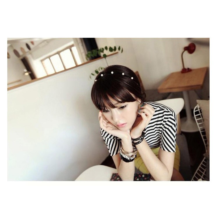 Bờm cài tóc nữ đính hạt thưa dê thương