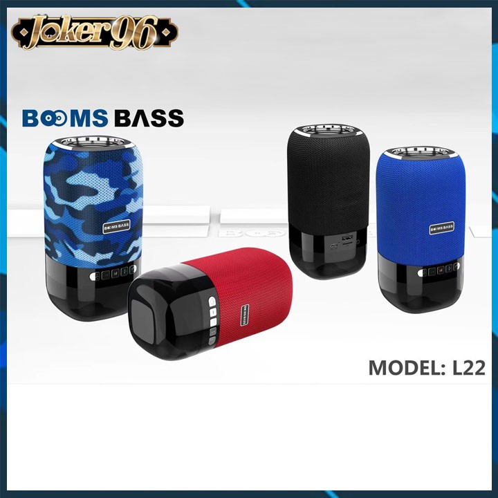 [MẪU MỚI] Loa Bluetooth Không Dây, Loa Boombass L22 Có Đèn Led - Bass siêu to - Hỗ trợ thẻ nhớ, Bluetooth