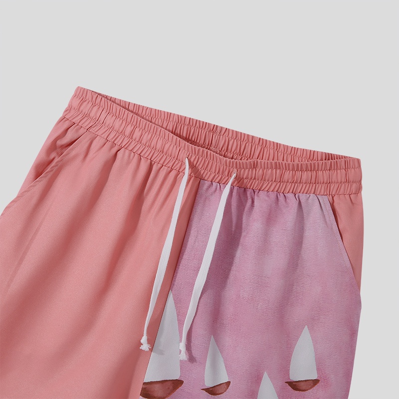 Set đồ đi biển 2 món Incerun gồm áo thun dáng rộng in hình phong cách bãi biển + quần short co giãn cho nam