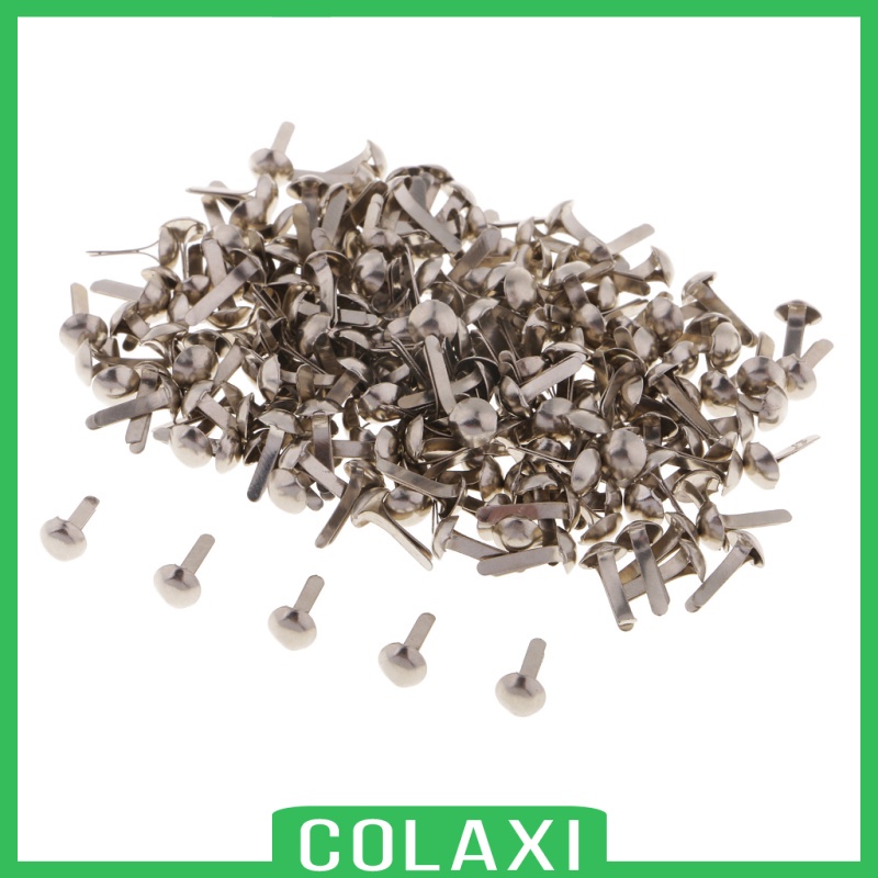 Set 200 Nút Cài Đầu Tròn Bằng Kim Loại Nhiều Màu Sắc Dùng Trang Trí Sổ Tay DIY