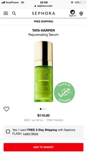 Serum phục hồi da Tata Harper Rejuvenating 10ml