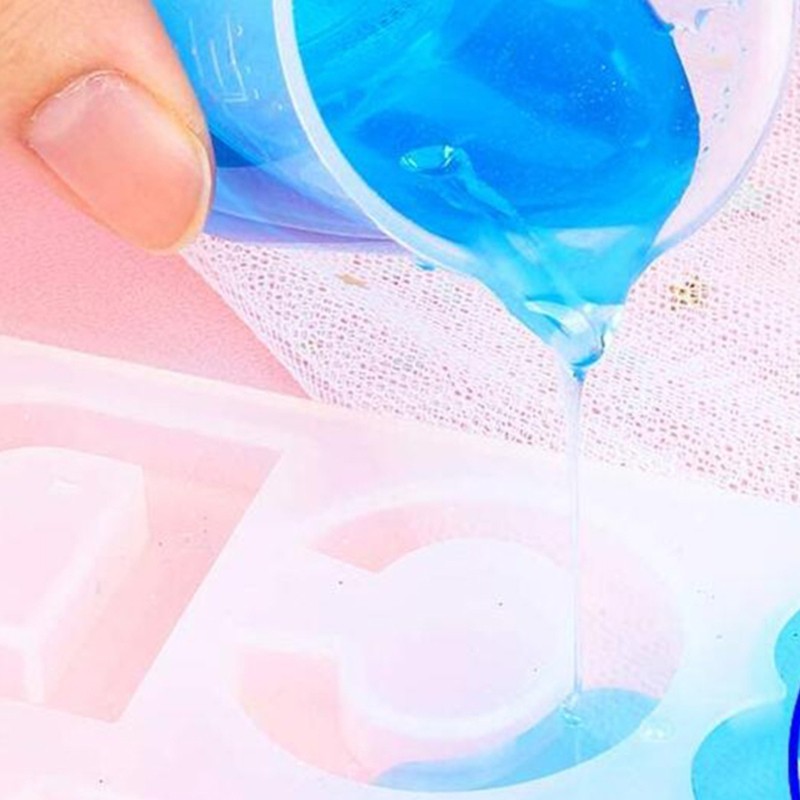 Set 10 Cốc Silicon 30ml Đo Lường Làm Trang Sức Thủ Công