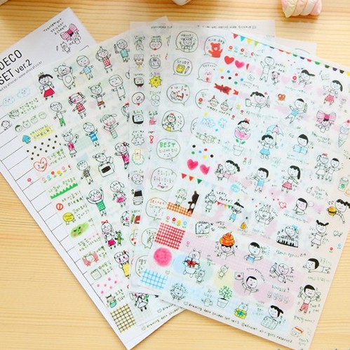 Bộ Sticker Drawing Deco Ver 2