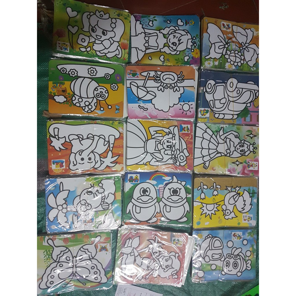 Tranh cát khổ A4 , A5 cho bé