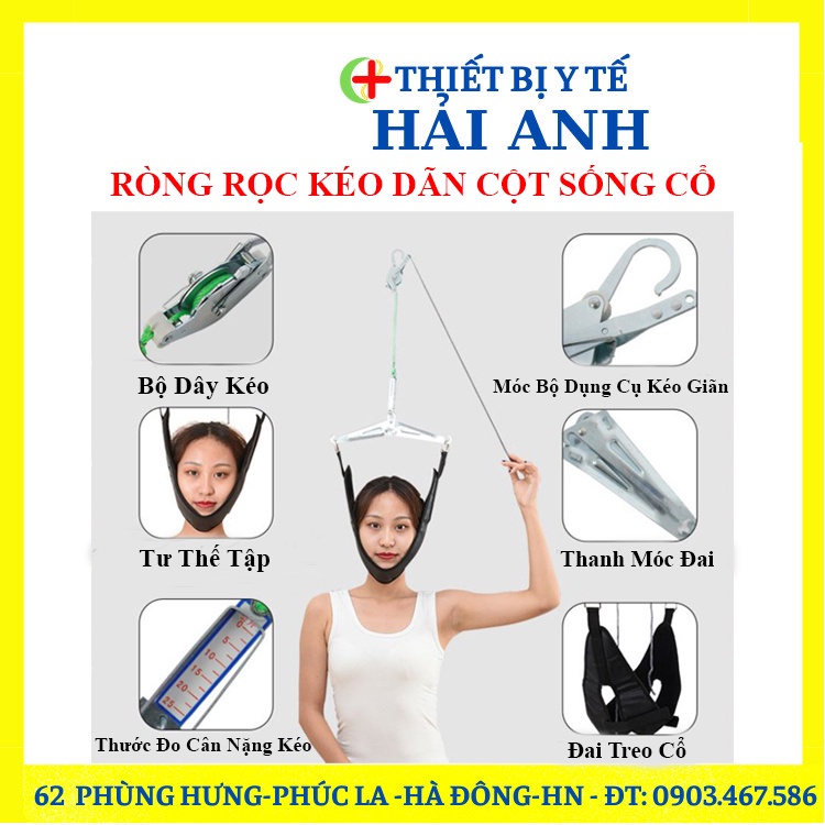 Ròng Rọc Kéo Giãn Đốt Sống Cổ Giá Rẻ
