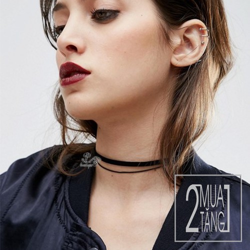 [MUA 2 TẶNG 1] Vòng sát cổ/ choker dây da kiểu tim, đinh tròn,...