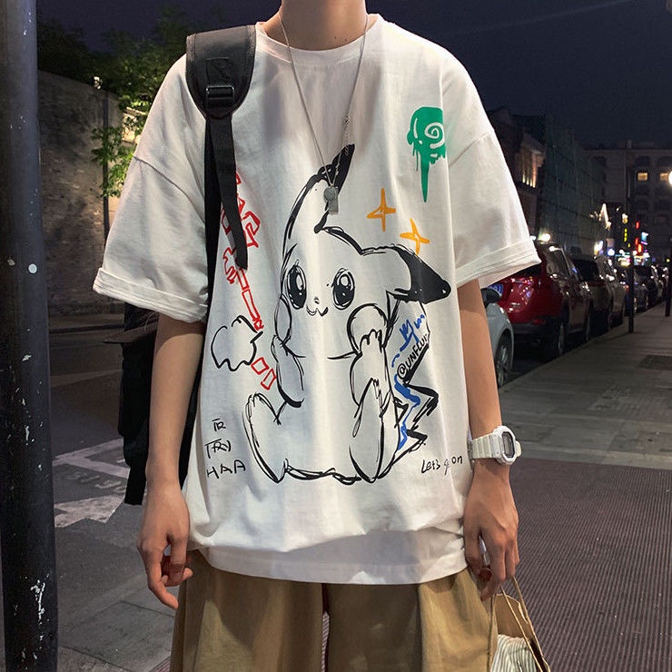 Áo Thun Tay Lỡ Dáng Rộng Phong Cách Hong Kong Thời Trang Cho Nam Và Nữ