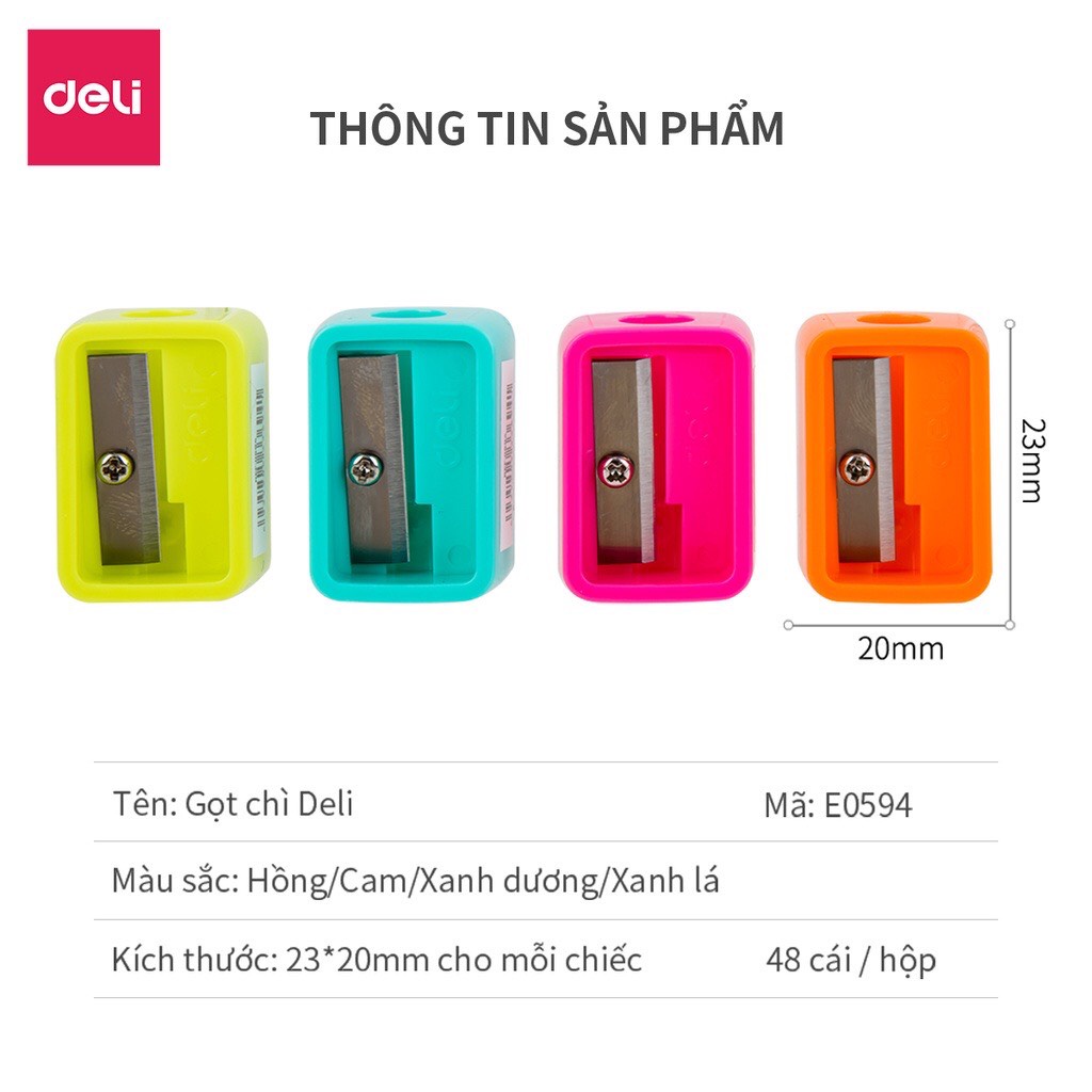 Gọt bút chì Deli 0594 - Gọt bút chì mini cao cấp - MIYABI STORE