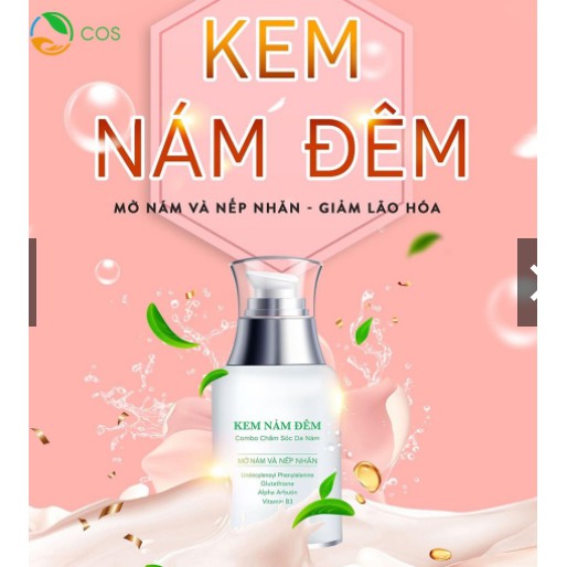 💕💕CAO CẤP💕💕 Kem Nám BIOCOS Ban Đêm Mờ Nám Và Mờ Vết Nhăn 30g