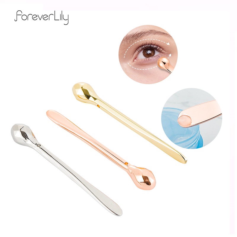 Muỗng bôi kem dưỡng da mắt FOREVERLILY bằng kim loại chăm sóc da tiện dụng