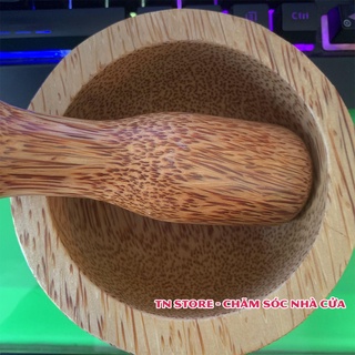 Bộ cối chày gỗ dừa cao cấp hàng xuất khẩu