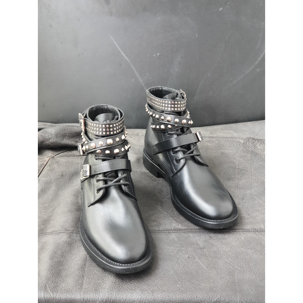 Siêu phẩm boot nam hiệu Yves Saint Laurent, made in France, màu đen, size 39