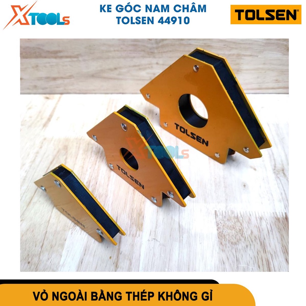 Ke góc nam châm 25LBS 50LBS 75LBS TOLSEN, ke góc hàn 3 góc định hình góc vuông 90° khi hàn, định hình[CHÍNH HÃNG][XTOOLS