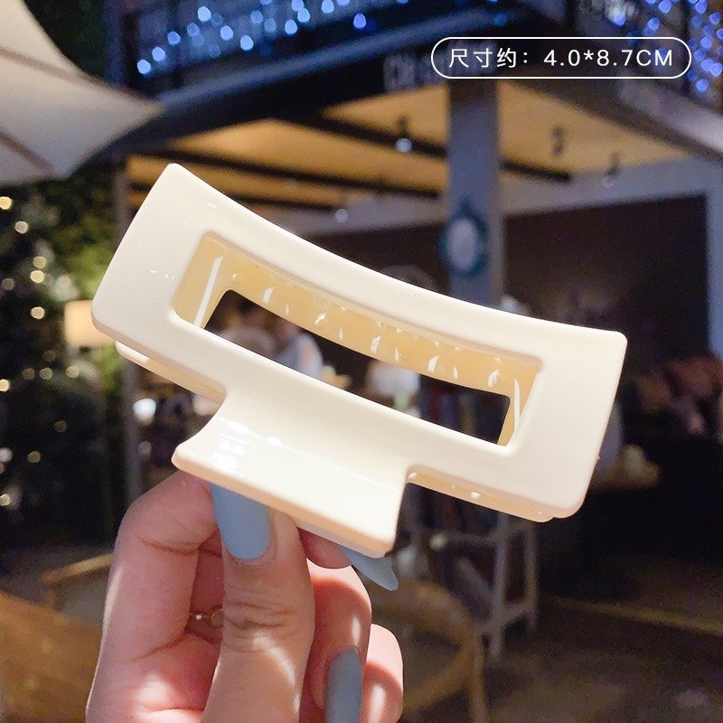 Kẹp Tóc Hình Vuông Kích Thước Lớn Đơn Giản Phong Cách Hàn Quốc