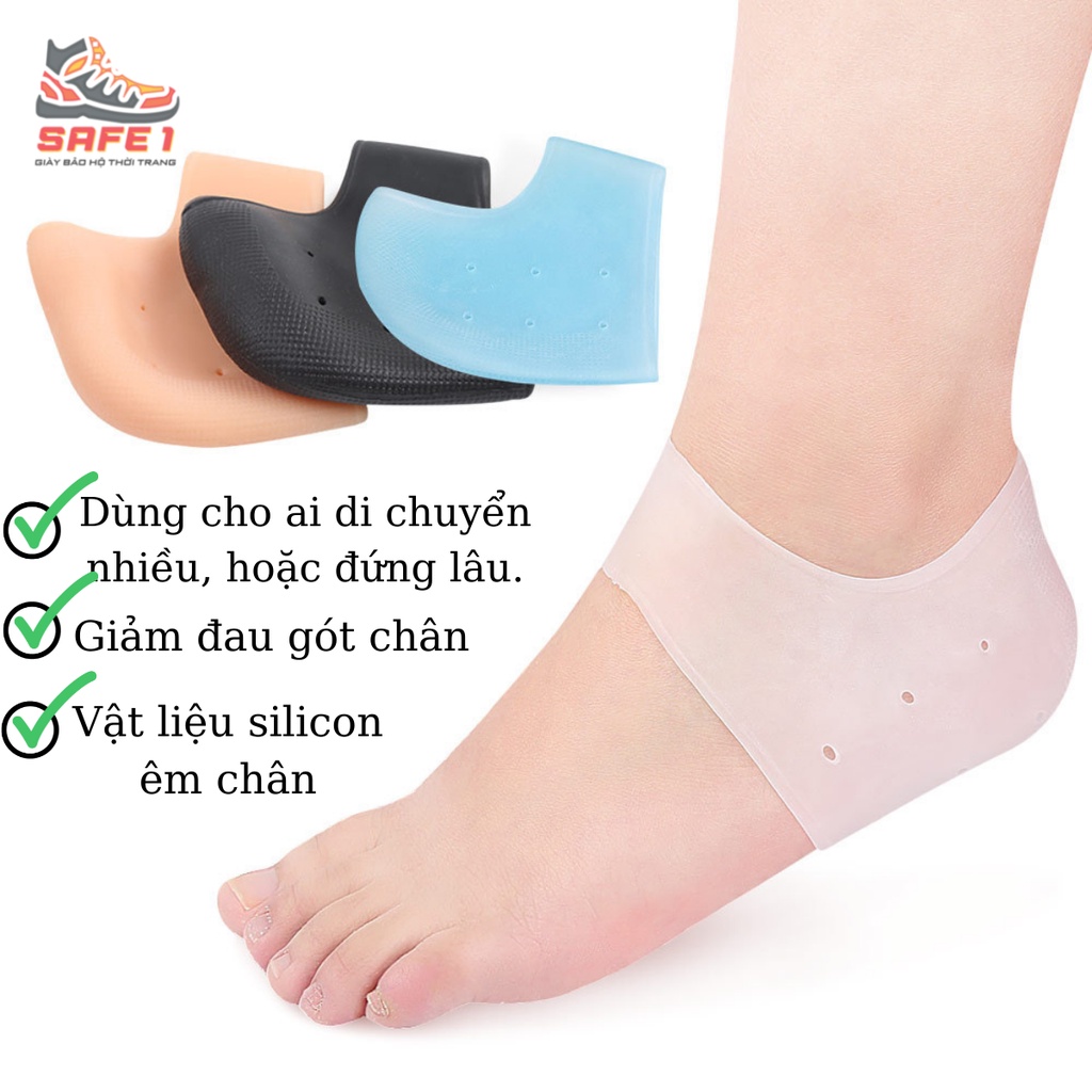 Lót Bọc Gót Chân Chất Liệu Silicon SEBS Êm Chân – Giữ Ẩm Gót Chân – Bảo Vệ Gót Chân, Chống Đau Chân, Xước Gót, Mòn Gót