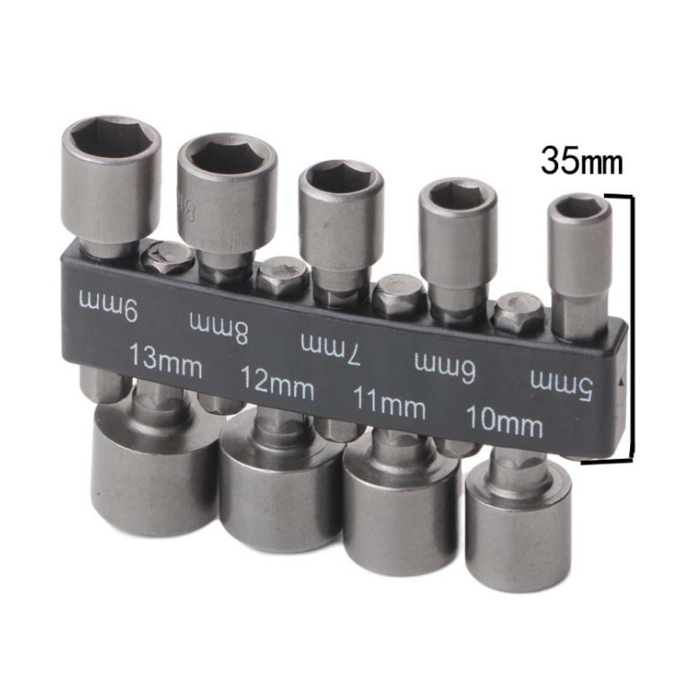 Set 9/14 đầu vặn ốc lục giác 1/4 inch cho tua vít điện