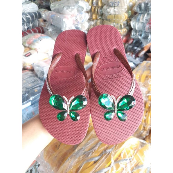 Dép Havaianass nữ charm quai kiêm tuyến