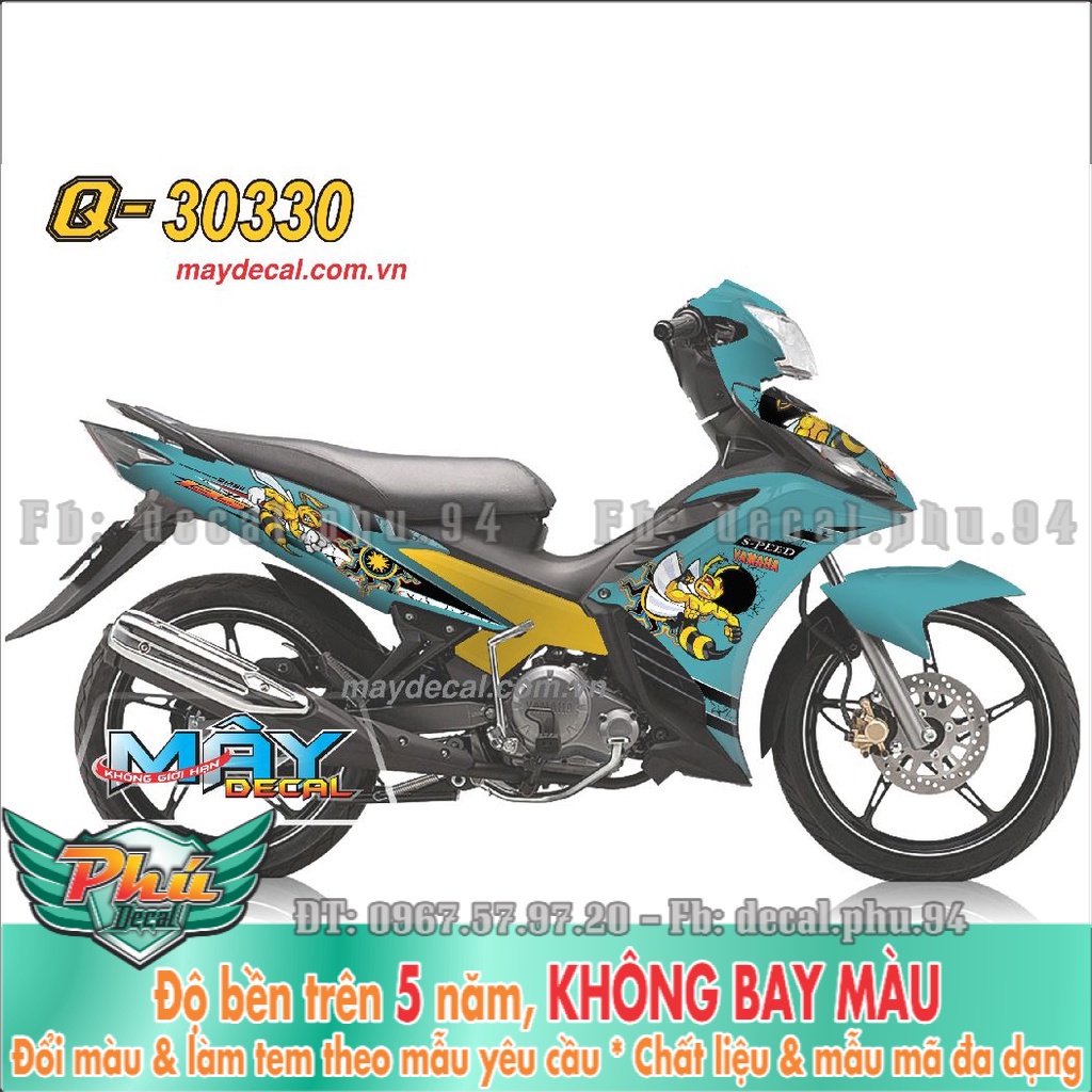 Tem Rời Exciter 135 Xanh ngọc ong (K) -1