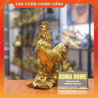 Tượng gà chữ phúc bằng đồng, linh vật phong thủy