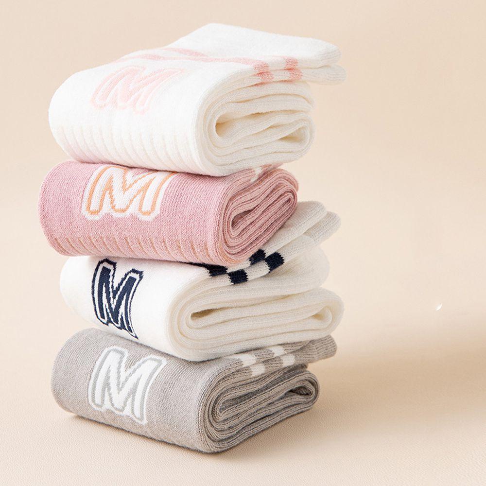 Vớ Cotton Thể Thao Chống Trượt Họa Tiết Kẻ Sọc Ngọt Ngào Dành Cho Bé Gái