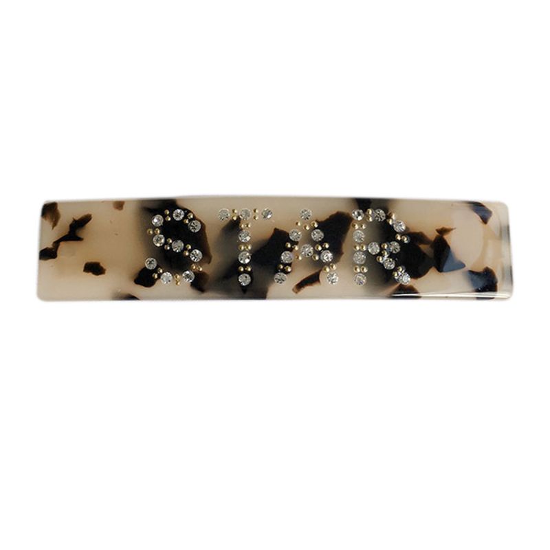 Youyo Kẹp Tóc Hình Chữ Nhật Đính Đá Phong Cách Hàn Quốc 20 Kiểu Acetate Pháp Cho Nữ