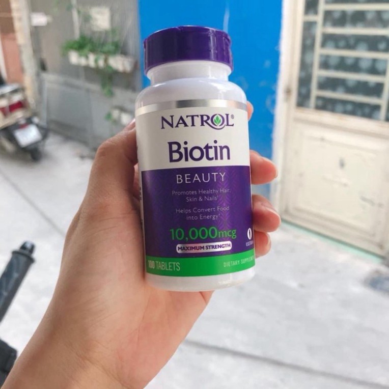 HOT SALE Viên uống hỗ trợ mọc tóc Biotin 10,000mcg - Dùng kèm Minoxidil HOT SALE