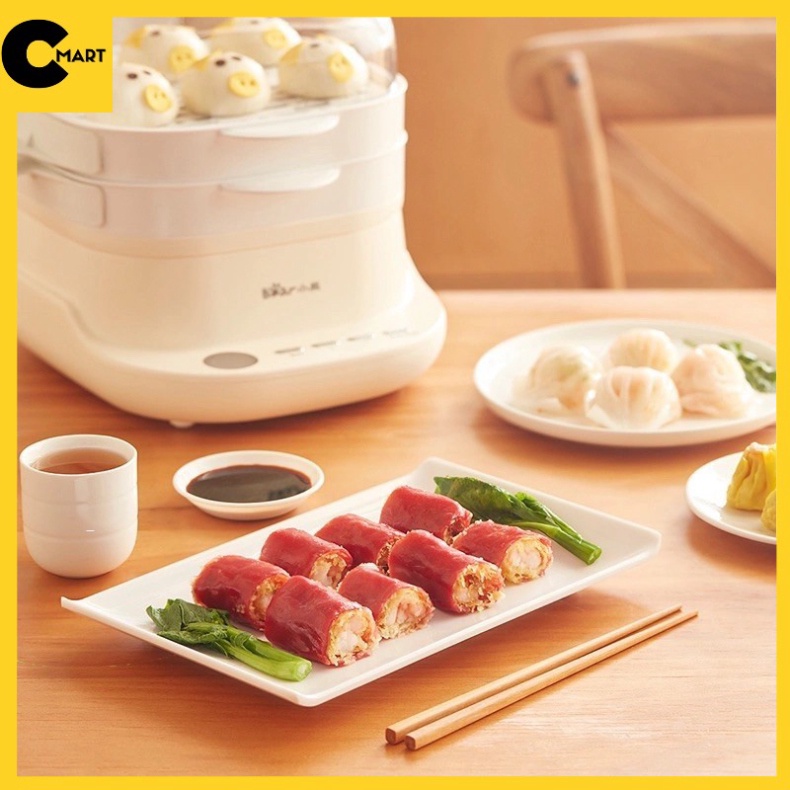 Máy Làm Bánh Cuốn Hai Tầng Kèm Lồng Hấp Đa Năng Bear Chính Hãng CFJ - A30G1