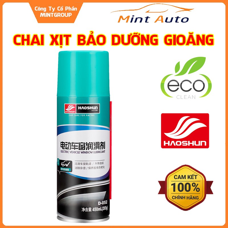 Chai xịt vệ sinh bảo dưỡng gioăng cao su Electric Vehicle Window Lubricant Haoshun H-1502 -TC AUTO