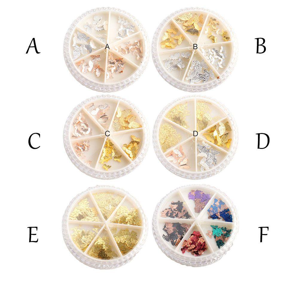 WATTLE Hộp Phụ Kiện Kim Loại 3D Đính Móng Nghệ Thuật